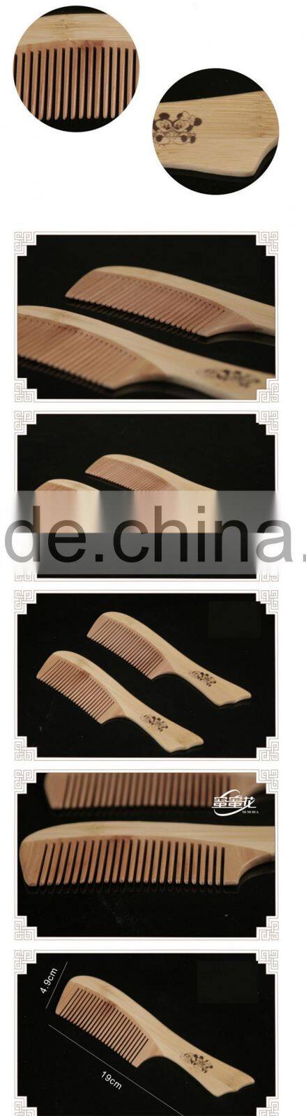 100% Nature Peach Wooden Combs 19*4.9