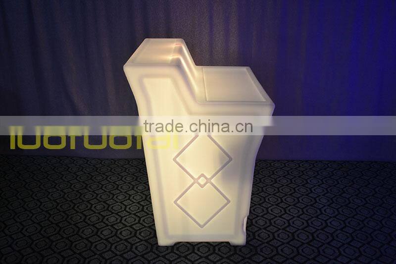 112CM High PE plastic big size LED Bar Counter,Portable Bar corner, Lighted Bar Counter LTT-BC06A