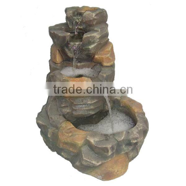 Resin Garden Stone imitation Waterfall Fountain