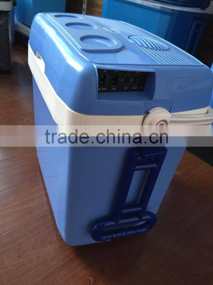 Hot sale car mini cooler auto fridge Portable electric cooler and warmer 30L