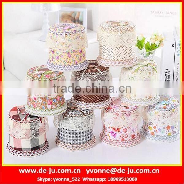 Promotion Tissue Box With Lace Cloth