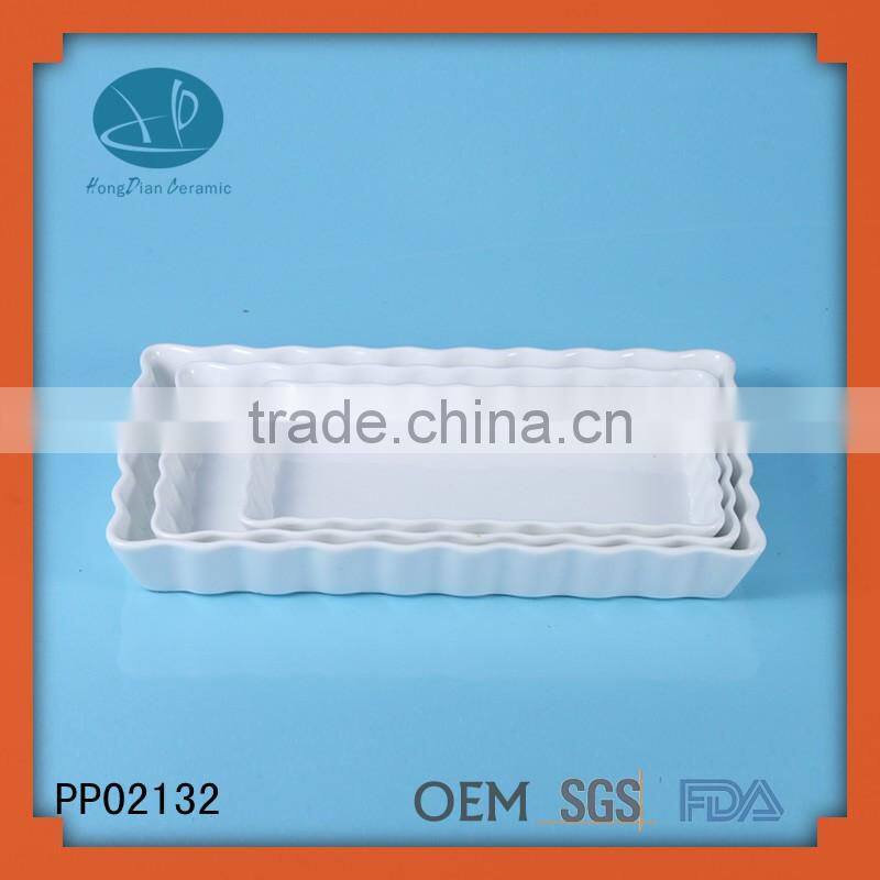 bulk cheap porcelain plate Rectangular bulk dinner plates