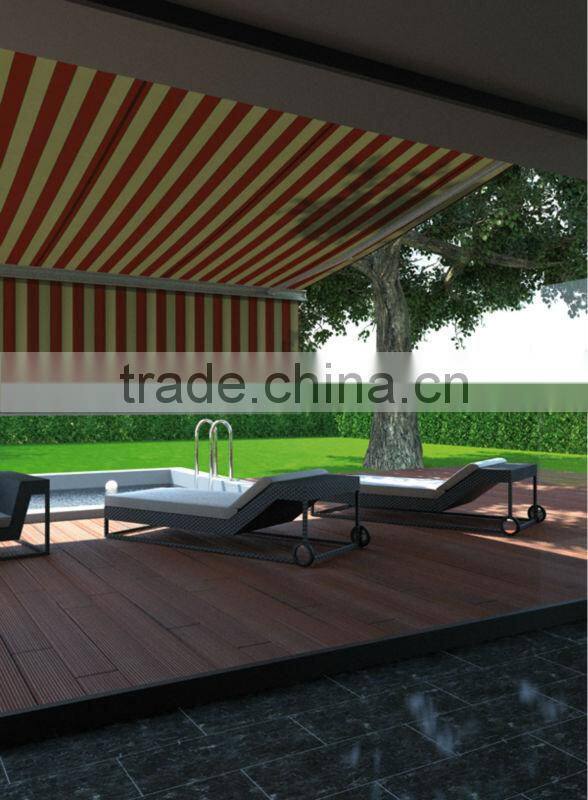 2017 Sigma New design retractable canvas fabric stripe awning