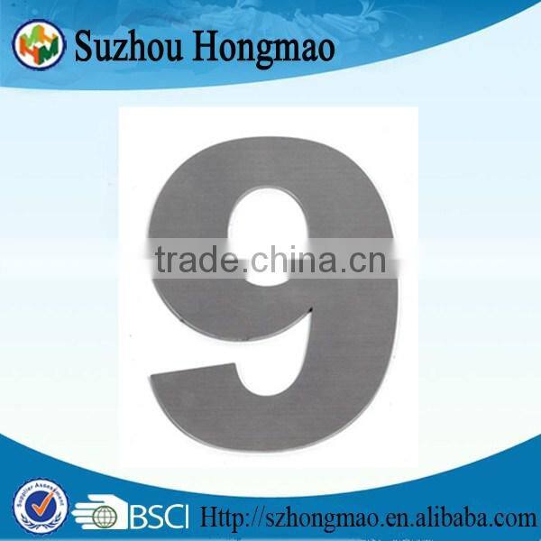2mm thick *50mm stainless steel Door Numbers with self Adhesive