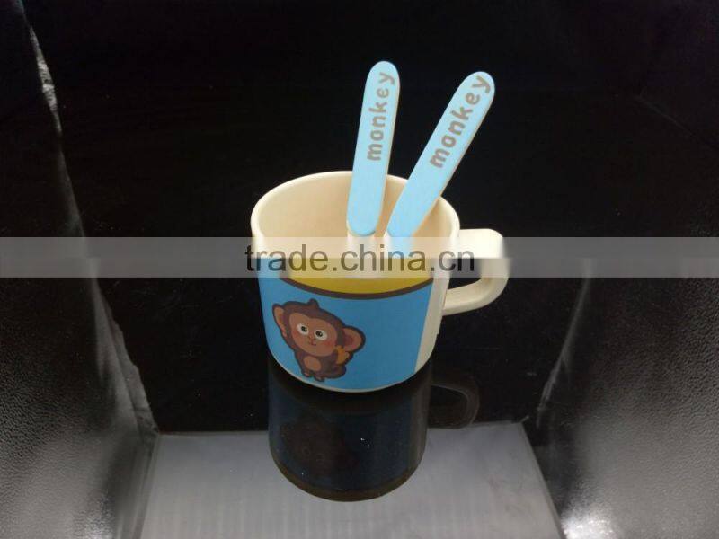 eco friendly biodegradable bamboo fibre plant fibre kid's dinnerware set
