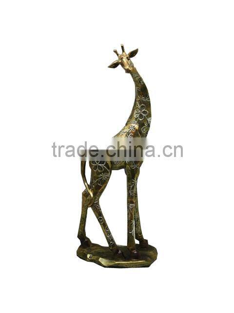 for 2015 new electro style resin giraffe statue