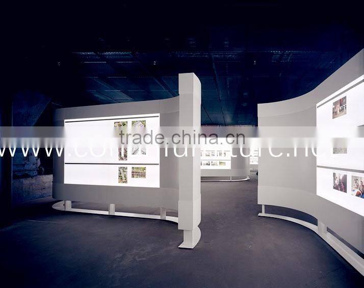Stools and bench for public place Museum indoor