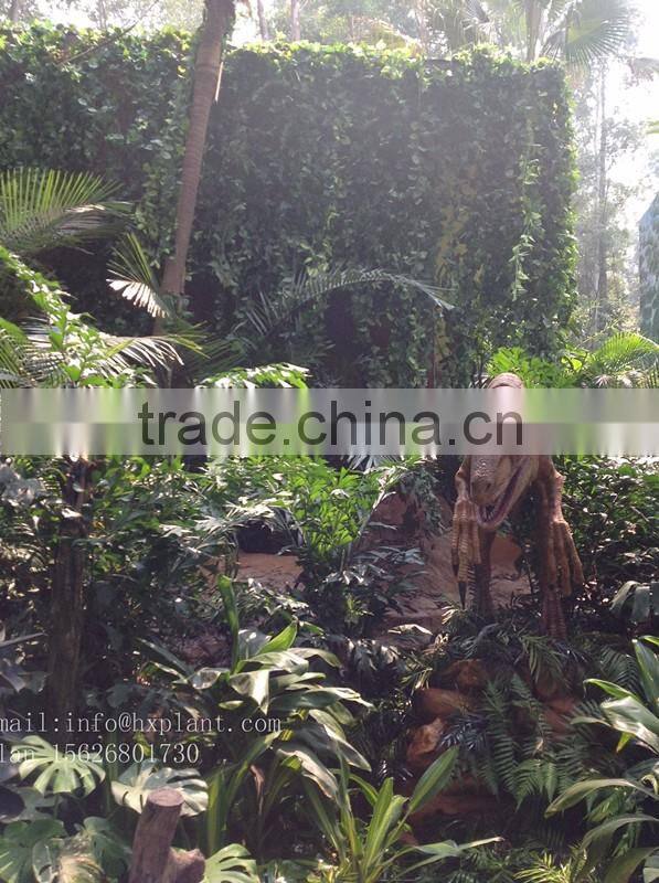 Artificial fern fake green plant decor for dinosaur world theme park