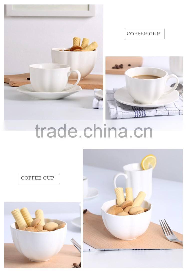 wholesale 400ml cheap customized white ceramic baking home bowl