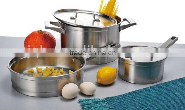 Stainless steel high-quality 12pieces cooking pot set
