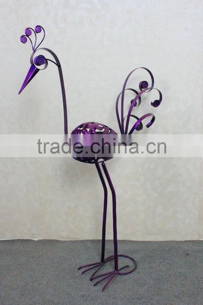 Metal peacock garden decoration