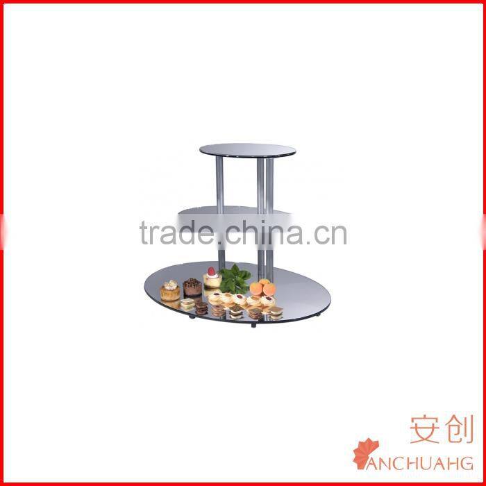 Acrylic Mirrored Triple Tier Buffet Display