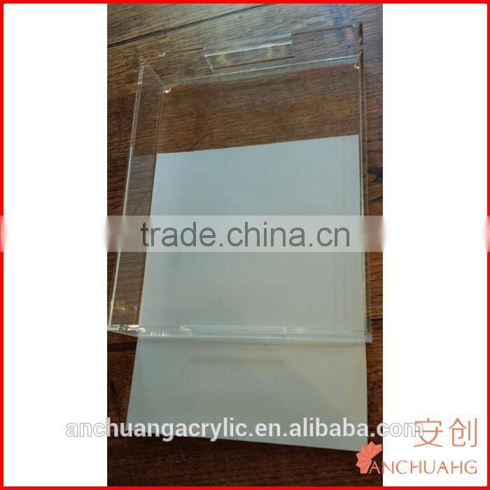 Clear Acrylic Tray with Insert Slot for Custom Photo or Paper - Lucite - Includes Guide and Video Training