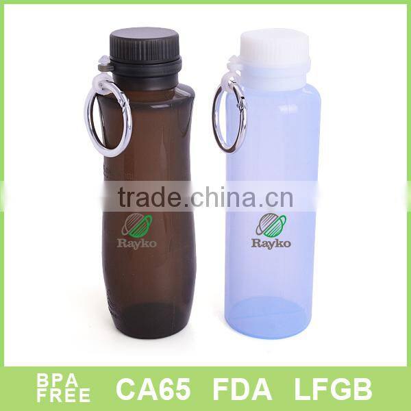 500ml Single wall easy folding Silicone bottle
