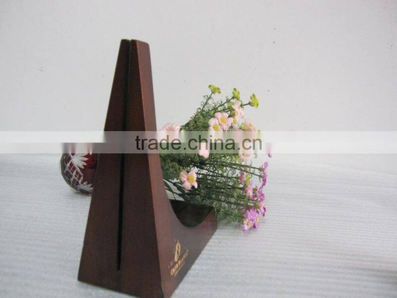 Factory customized menu pure wood clip Pine wood menu folder