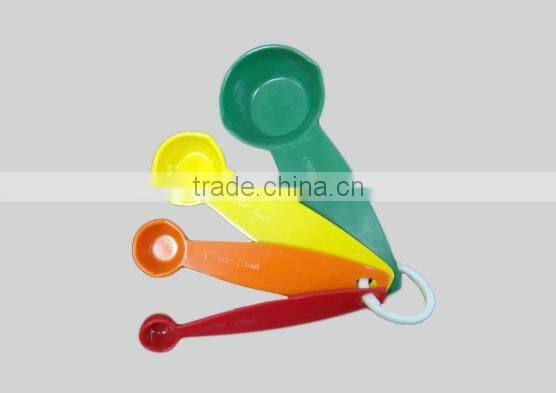 Melamine heart shape pink color measuring spoon