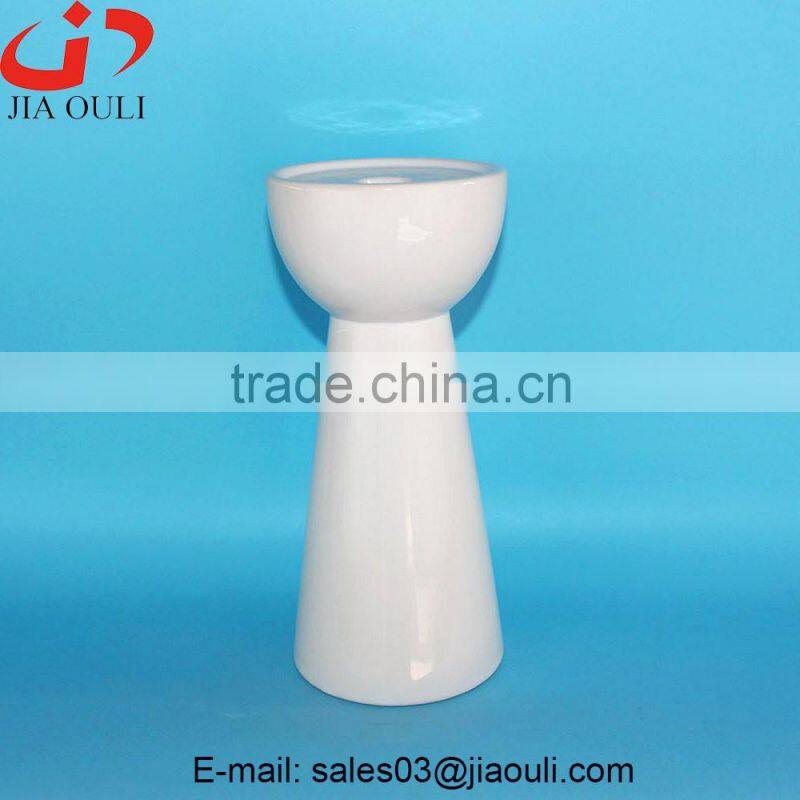 Popular sales candle stand wedding table centerpieces, ceramic tealight holder
