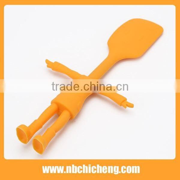 4pcs Silicone Man Shape Kitchen Tools, Silicone Spoon, Silicone Brush, Silicone Spatula, Silicone Eggbeater