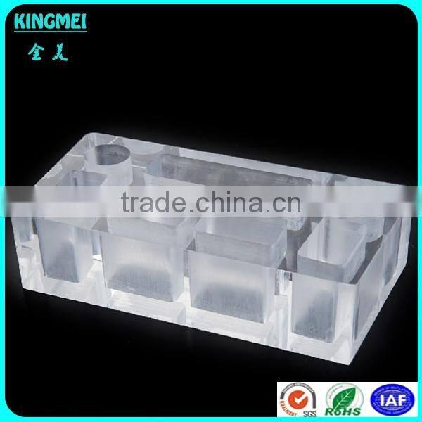 New design glass crystal microphone holder