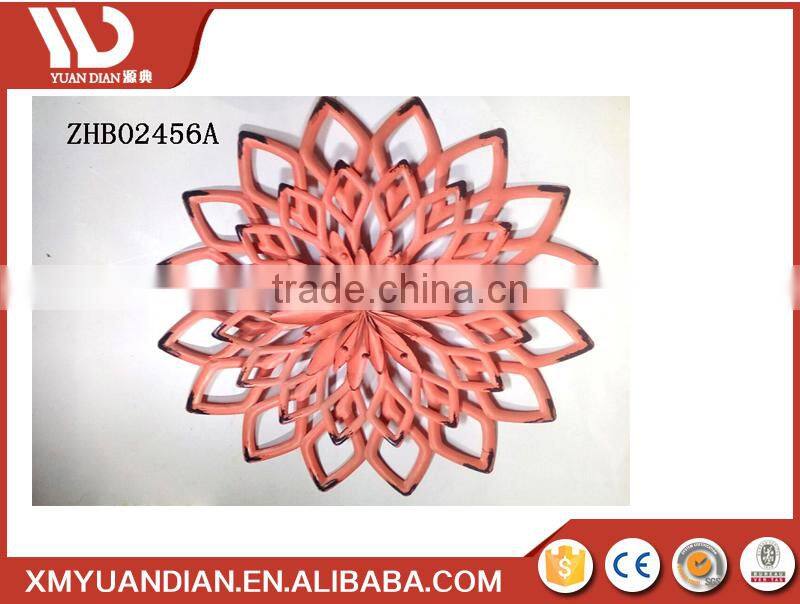 wholesale metal flower windmill design wall hanging