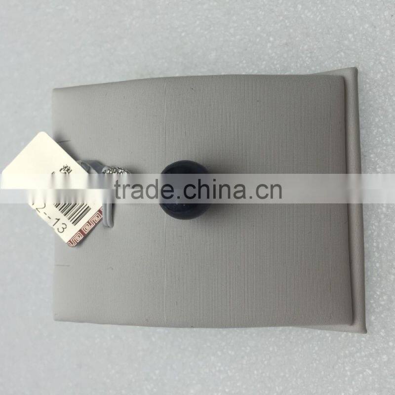 White Gold Necklace Black Tahitian Pearl Pendant