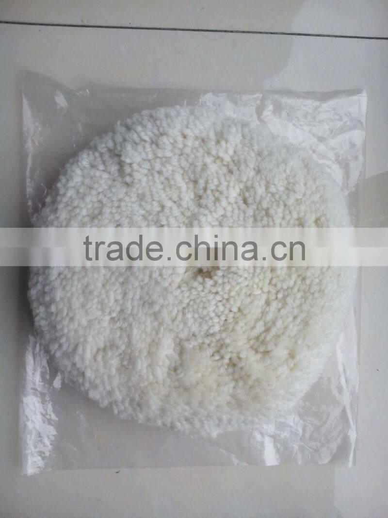 china factory 7 inch 8 inch Double Sided Wool round polishing Pad