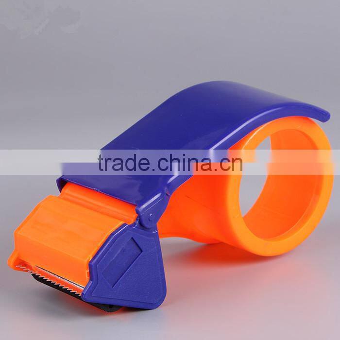 Plastic adhesive tape dispenser