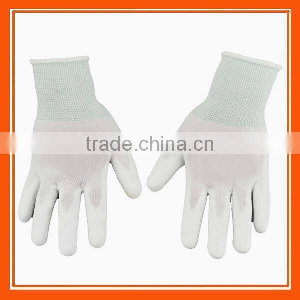 13g blanc, pu palm gants de travail de securite