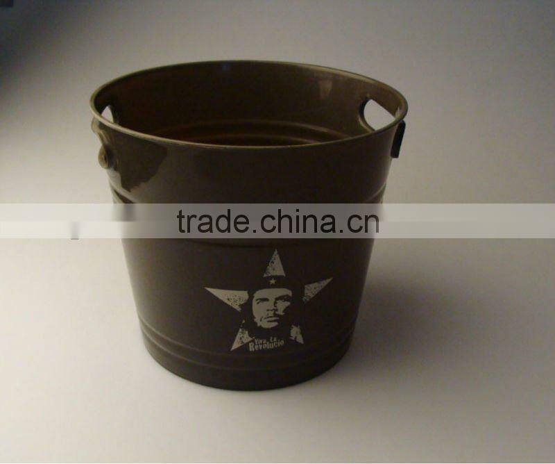 6L Colorful OEM Service Plastic Large Ice Bucket For Wine