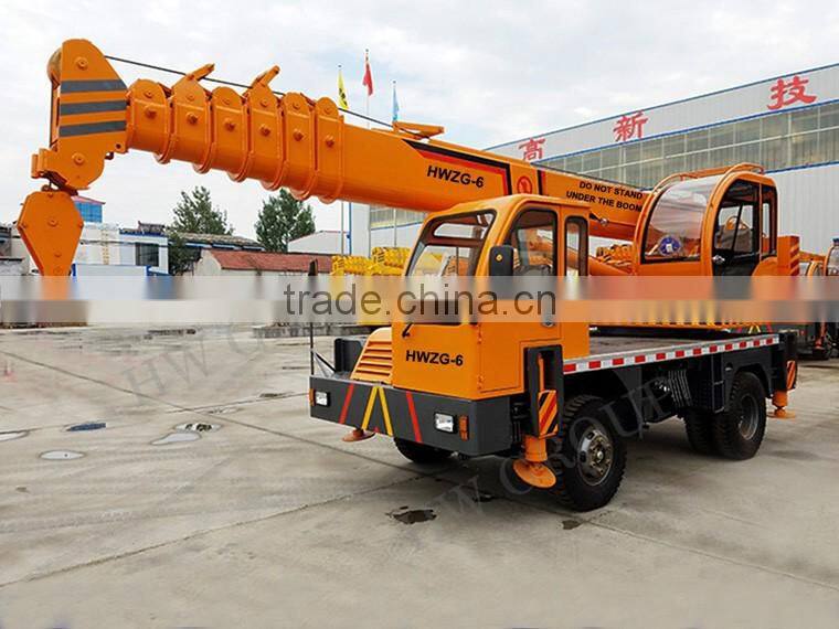 Factory 6 Ton Used Truck Crane With Boom Crane