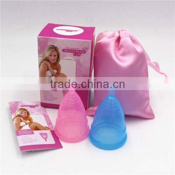 Ce And Fda Reusable Feminine Cup Lady Cup Medical Women Silicone Ladies Menstrual Cup