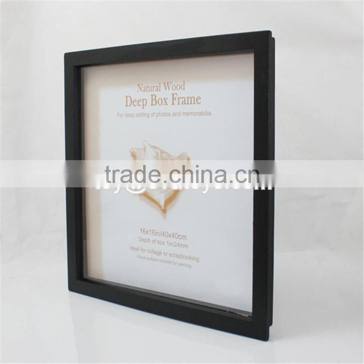 Wholesale home decoration black wooden cheap picture frames W09A006