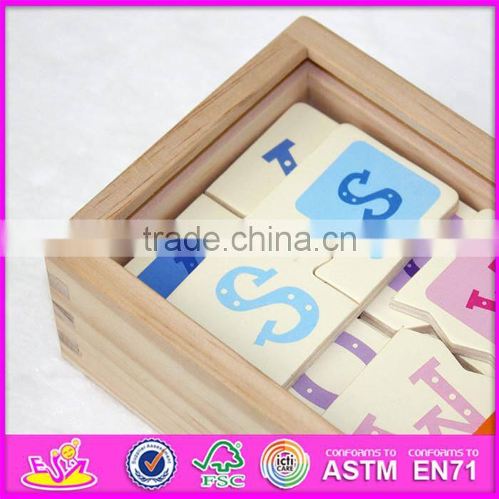 2016 best sale funny children wooden domino blocks W15A069