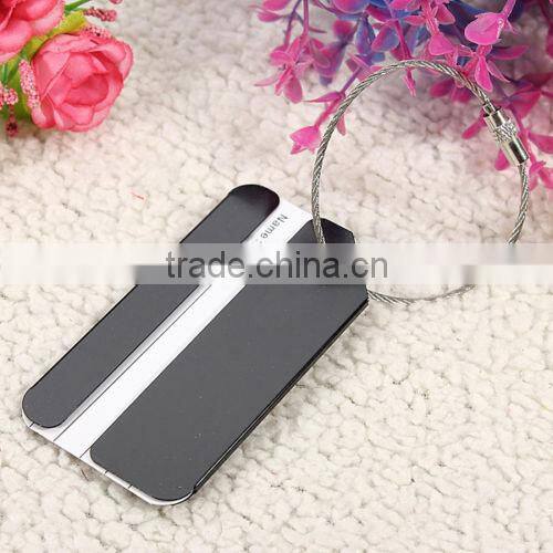 Metal Travel Luggage Baggage Tags Aluminium Belt Buckle Adress Holder fashion gifts