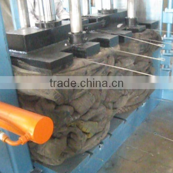 Used tire baler for tire recycling machine