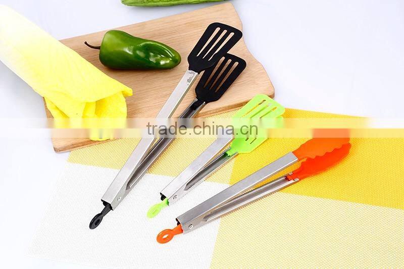 UJ16 9 Inch High Quality Stainless Steel Serving Tongs