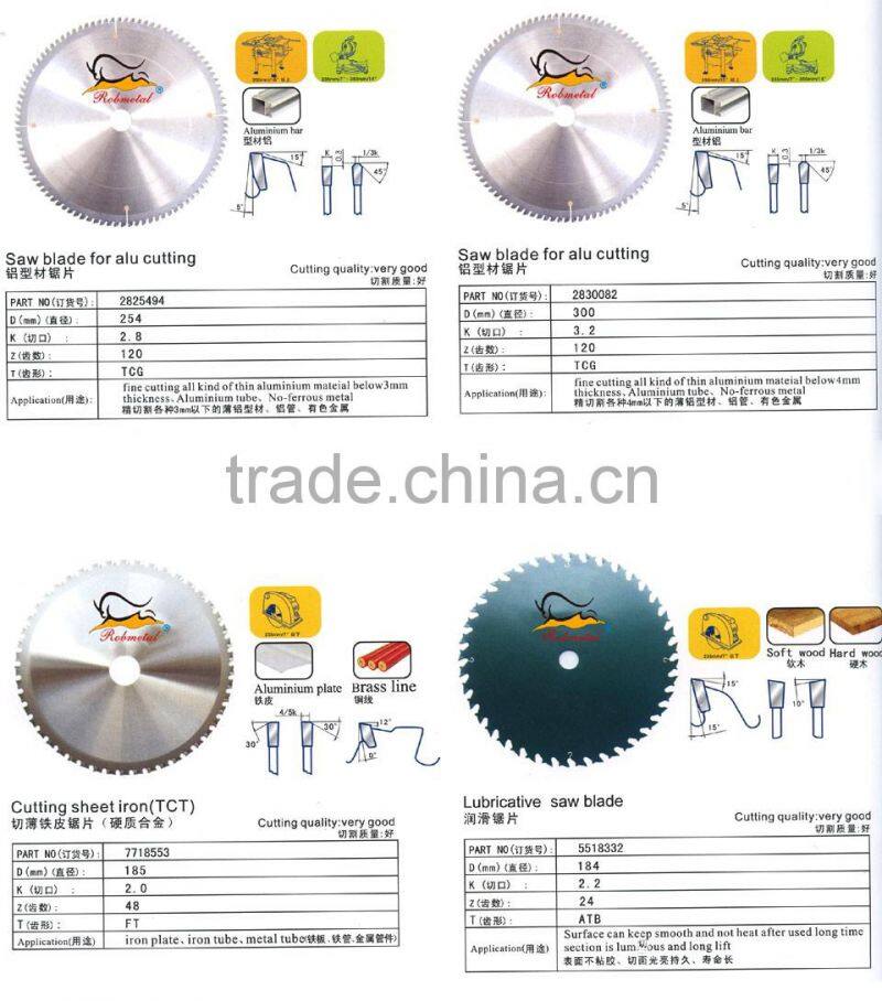 Saw blade for alu cutting (itemID:TCNE)-MARY