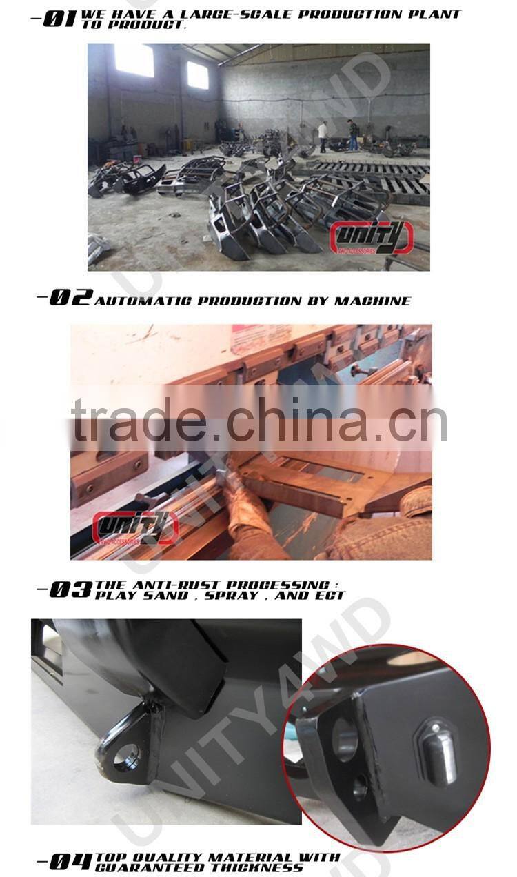 Unity manufacturer NEW MODEL WITH LAMP & STONE GUARD front bumper 4x4 bull bar for ranger