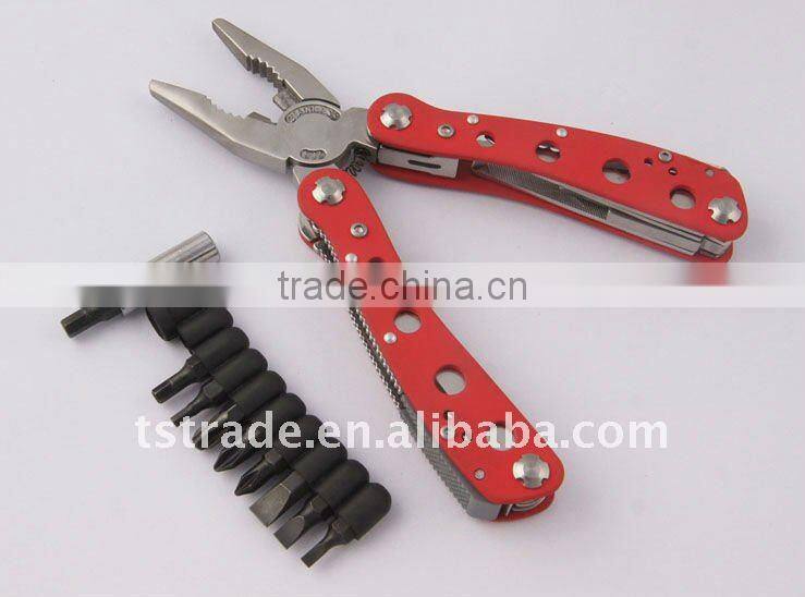 2014 new Promotion stainless steel mini multi function pocket hand pliers tools T0293B