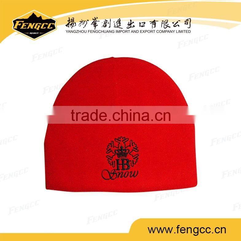 2016 new style football team sport knit beanie embroidery logo antipolar fleece