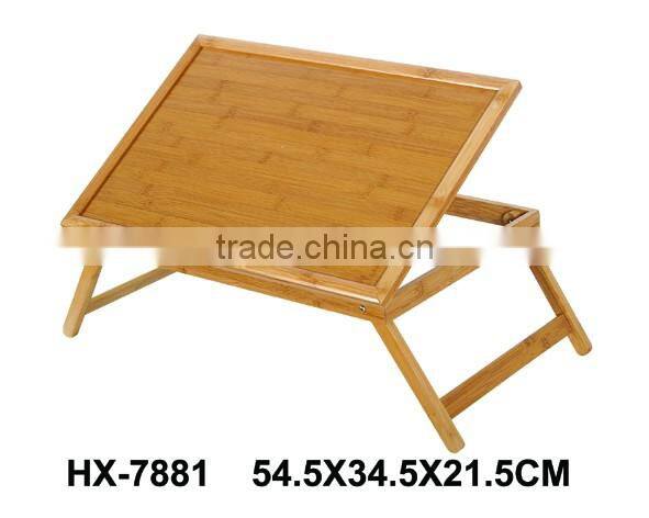 Cheap Small Computer Desk Modern Bed / Sofa Folding Bamboo Laptop Table