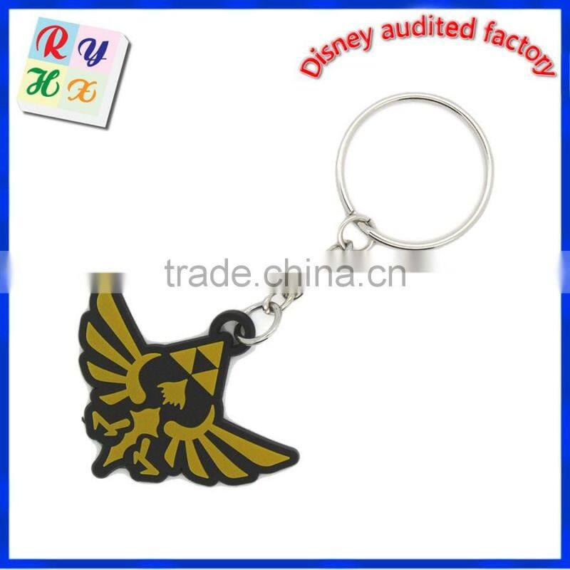 2016 custom low price plastic keychain 3d soft pvc keychain