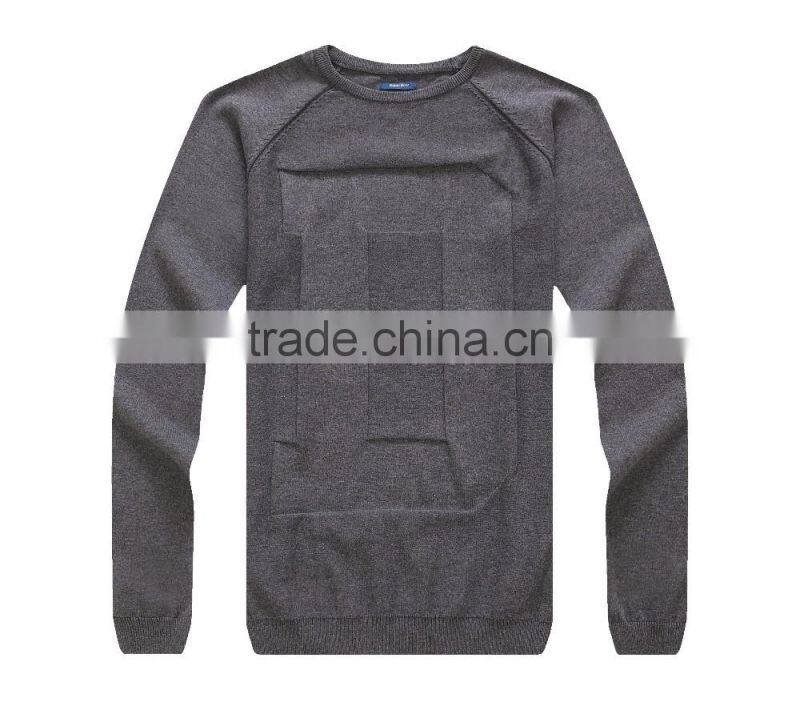 latest design men balnk knit sweater , wool pullover cardigan ,sweater man