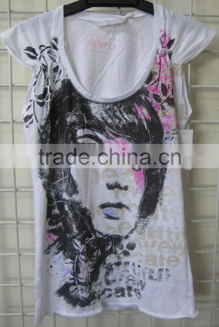 Hot printed lady T-shirt