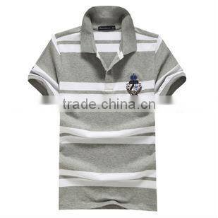 2013 popular quality men's polo shirt stripes,New brand men's polo shirt colorful stripes,factory sale