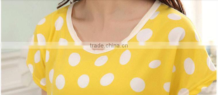 Wholesale high quality women cartoon printed nightgown