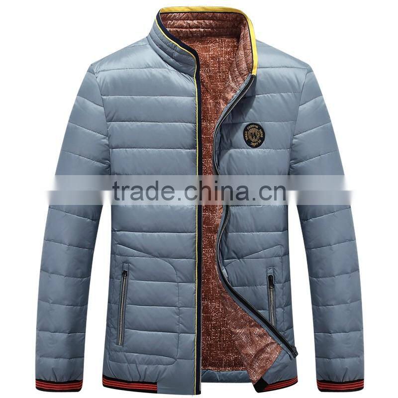 2016 Latest Design Wholesale Mens Casual Winter Bomber Jacket With Zipper
