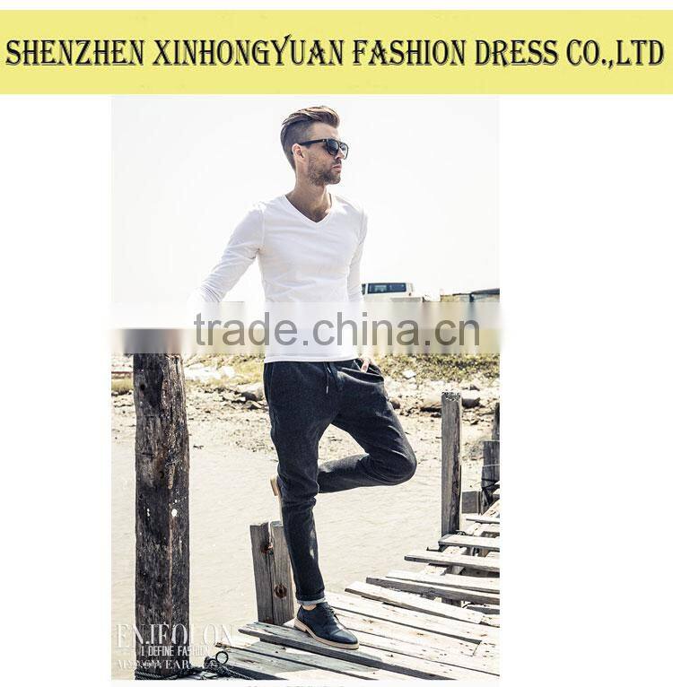 Latest Design High Quality Autumn Plain T-Shirt for Man
