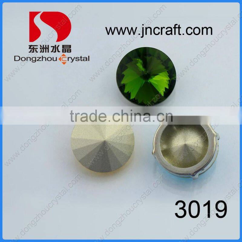 Crystal fancy stone rhinestone with metal claw for clothing