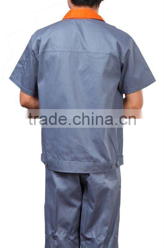 Men's Short Sleeve C/N Flame Retardant Oil Workers Wear /Industrial Summer Workwear